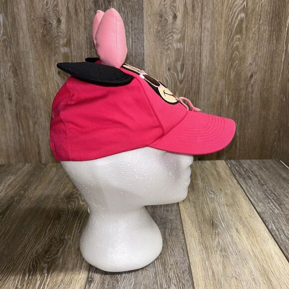 Disney YOUTH Pink Minnie Mouse Ears And Bow Baseball Cap Hat Walt Disney World - Picture 3 of 8